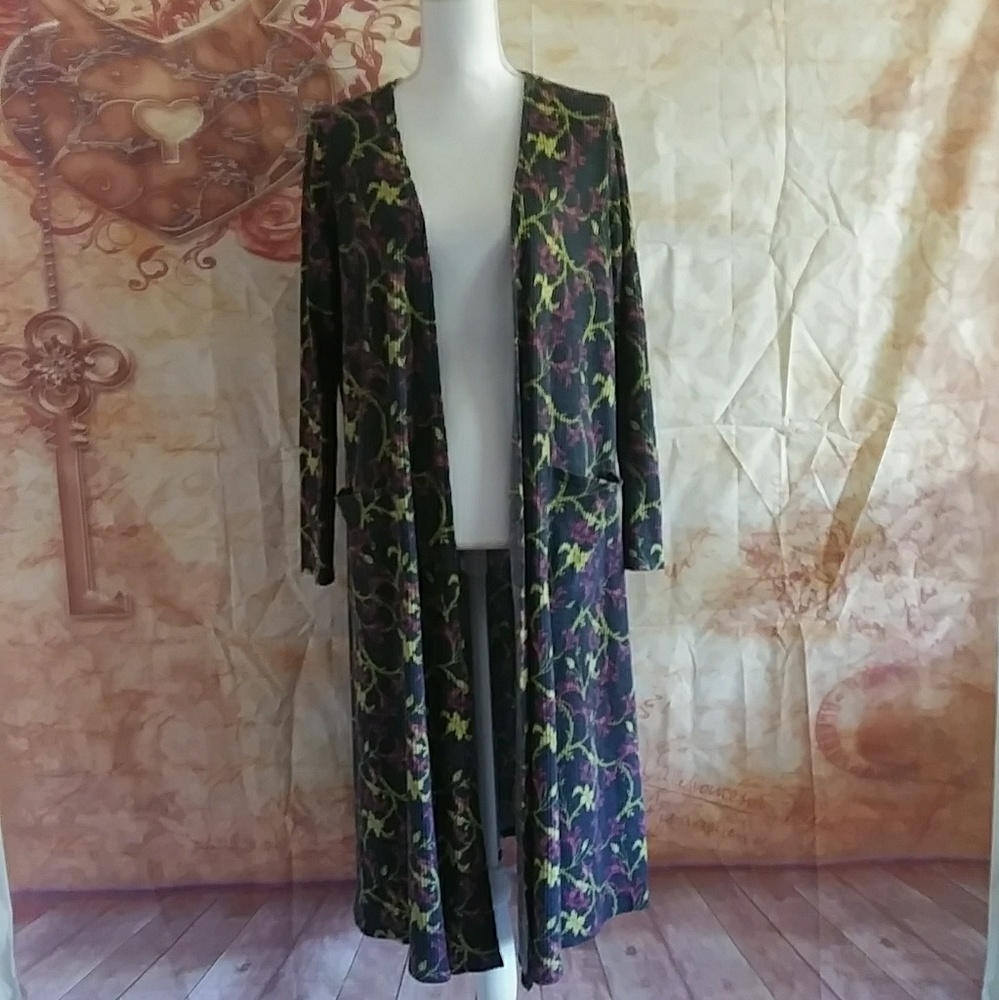 Lularoe Sarah duster cardigan sweater medium women